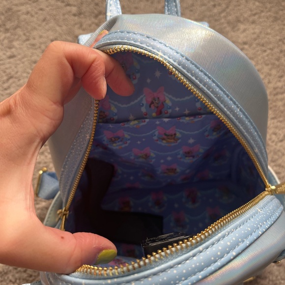 Loungefly Disney Christmas Cinderella Castle Backpack - Picture 3 of 4